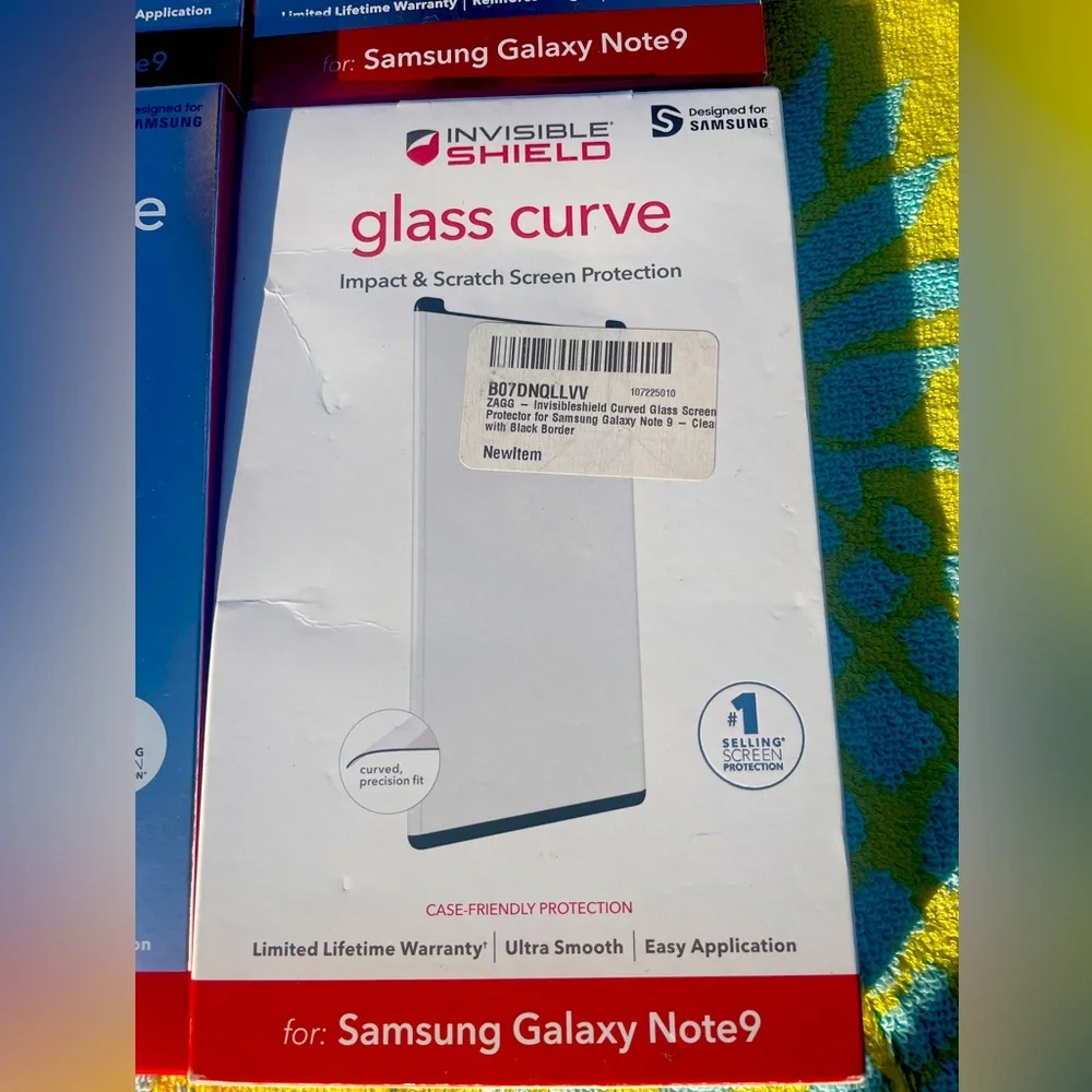 ZAGG InvisibleShield Glass Curve Elite for Samsung Galaxy Note9 - NIB - Lot of 4